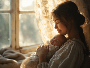 Bébé en pleine croissance avec des parents attentifs à ses besoins