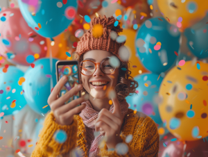 Carte d'anniversaire humoristique animée à envoyer par SMS
