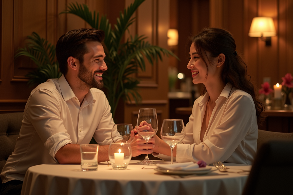 Homme souriant lors d